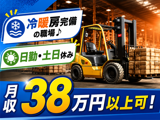 カウンターフォーク作業／冷暖房完備