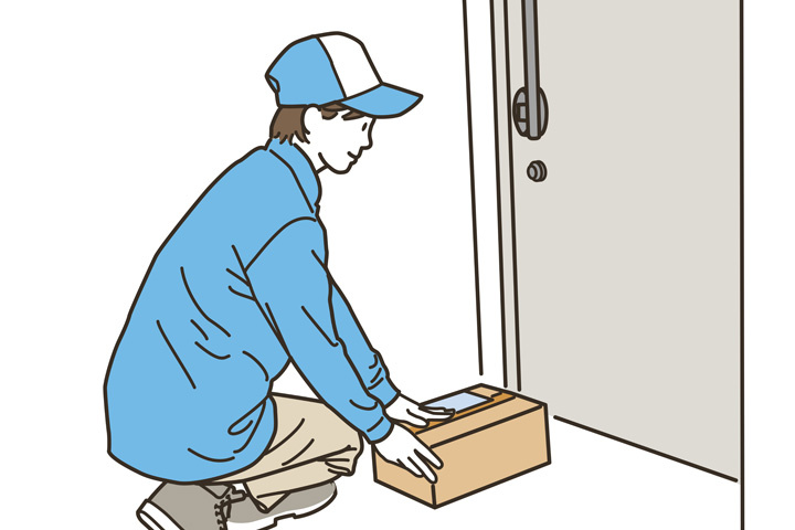 配達員男性イラスト