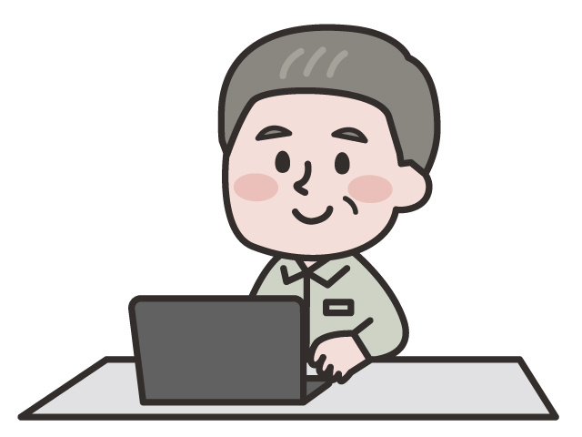 作業着、男性