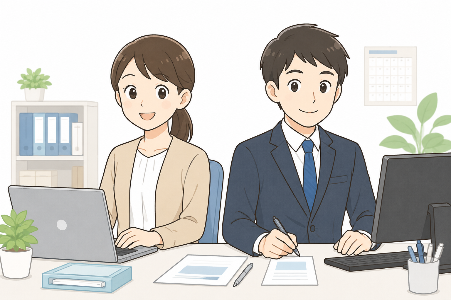 男女　事務員