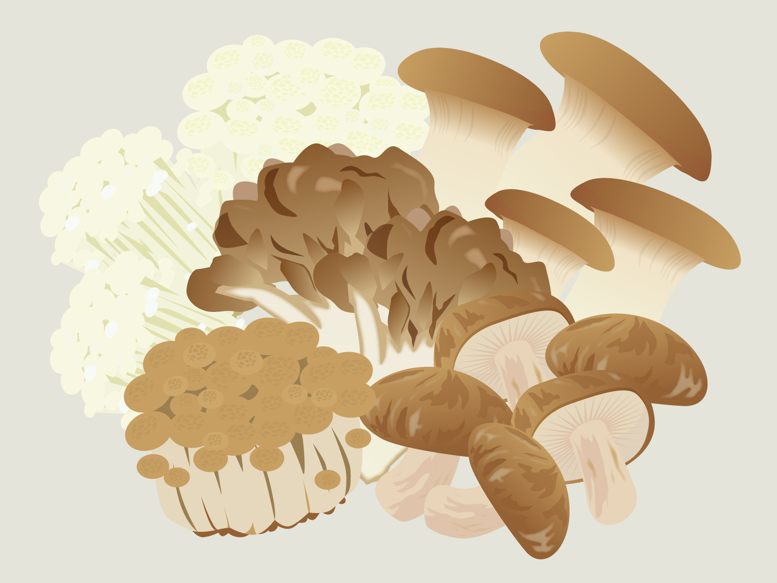 きのこのイラスト