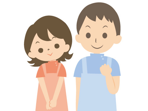 男女の介護スタッフ