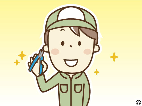 アルミ・ブリキ缶の解体作業