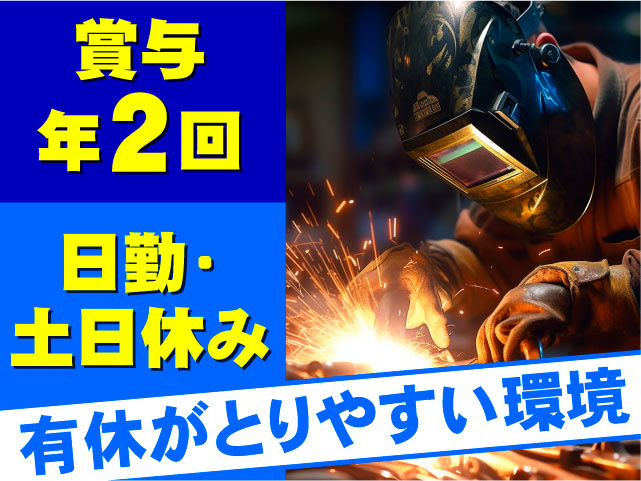 日勤・土日休み　賞与年2回　有休がとりやすい環境