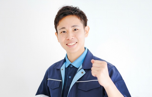 作業服の男性