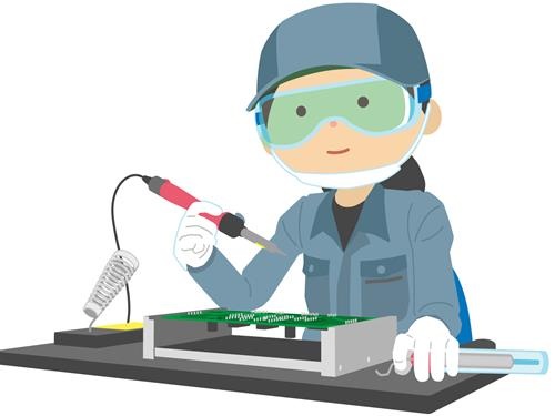 はんだ付け作業