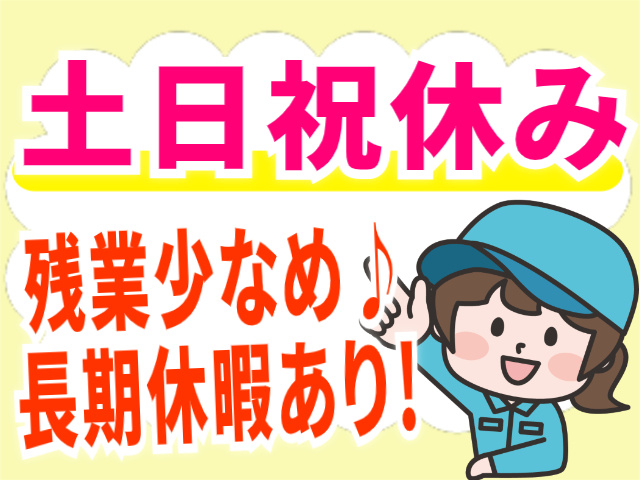 土日祝休み/残業少なめ/長期休暇あり