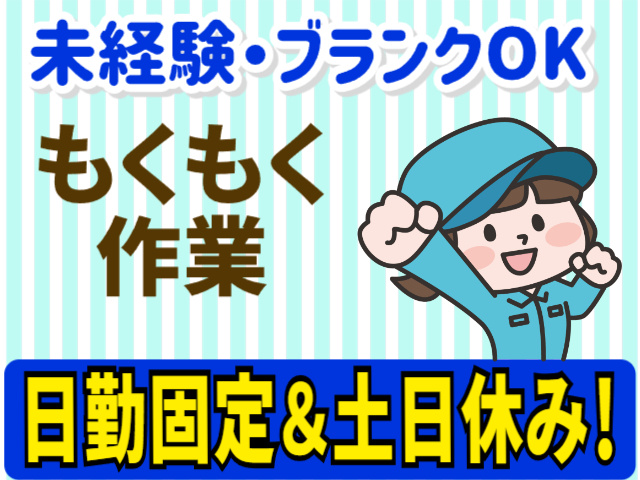 未経験・ブランクOK　日勤固定　土日祝休み