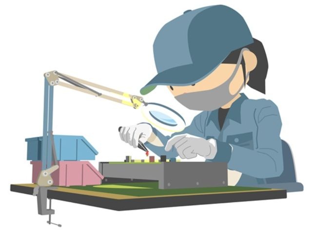 拡大鏡検査　女性