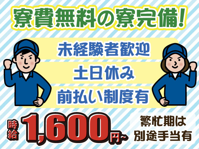包装OP・男女・寮費無料